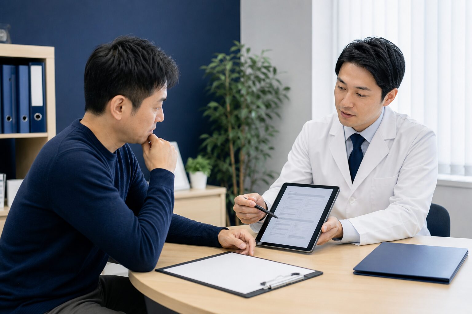 自毛植毛の費用と治療計画を確認するイメージ