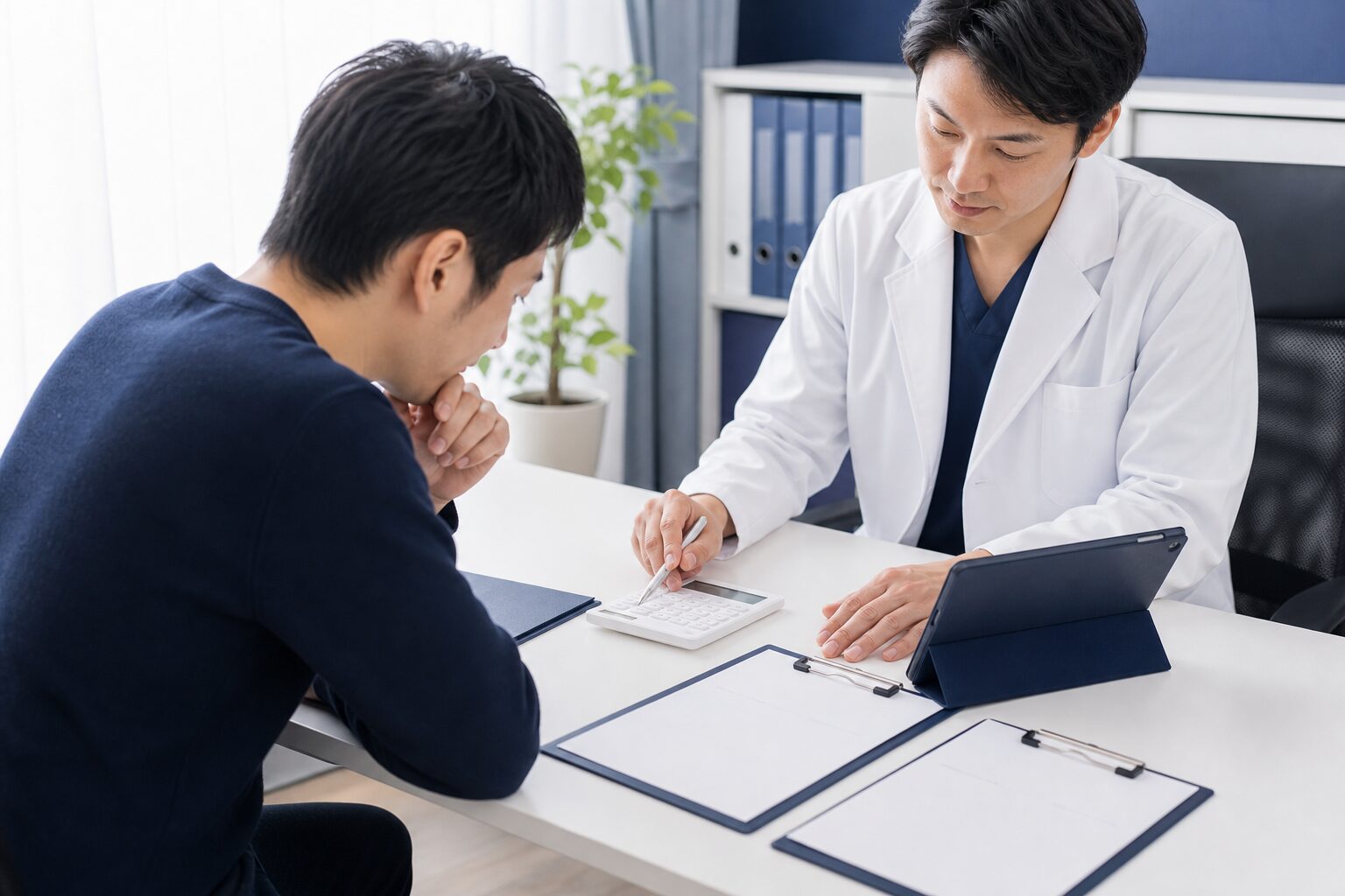 AGA治療の費用とプランを比較するイメージ