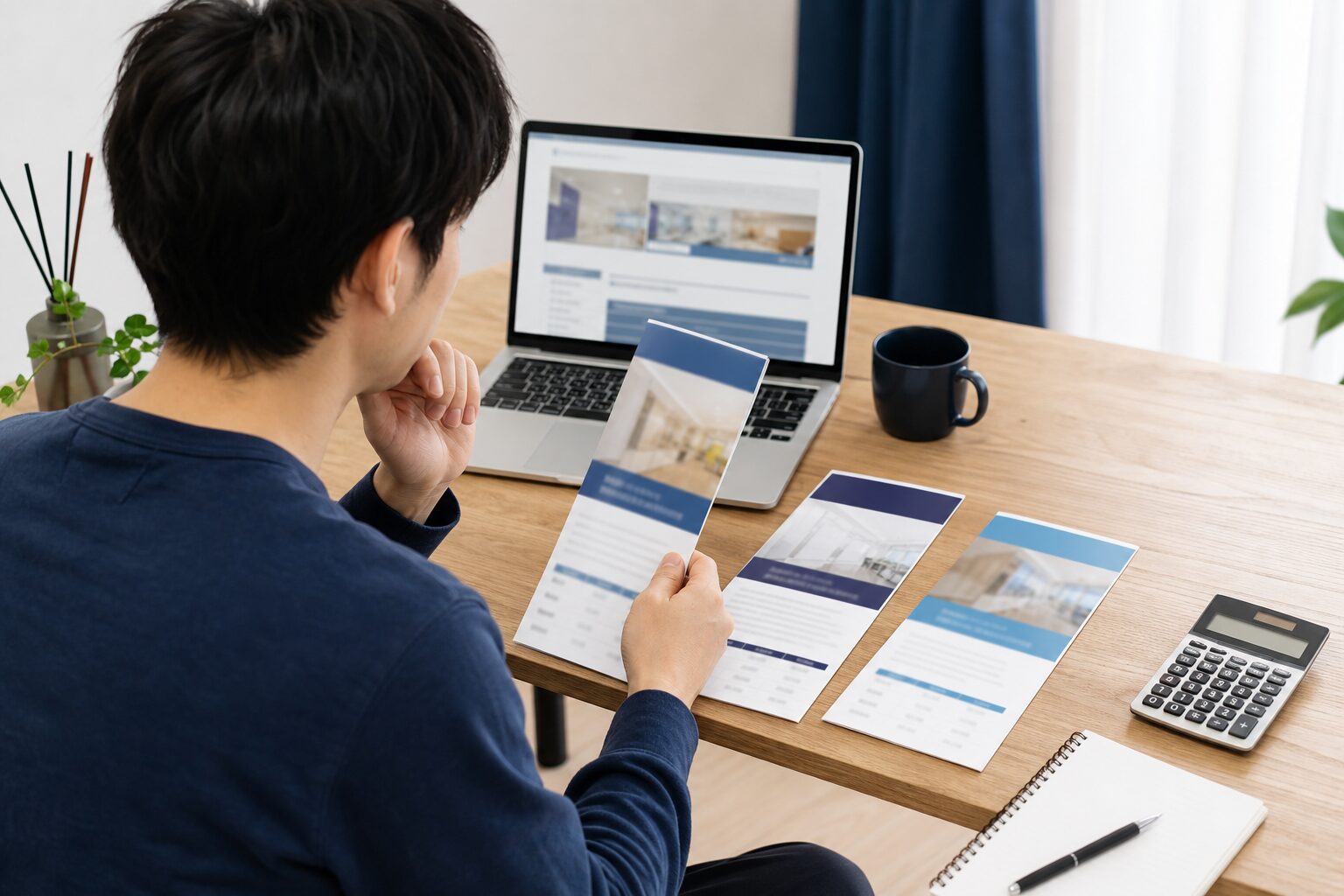 包茎手術の料金と見積書を比較するイメージ